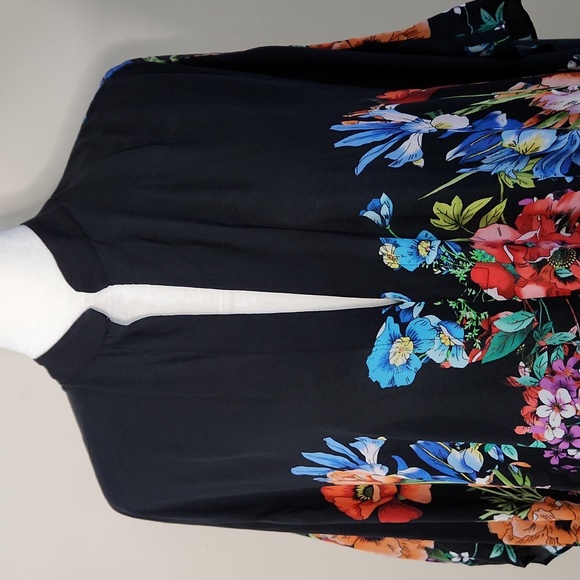 Nwt Johnny Was Floral Vneck Maxi Kaftan Dress - Picture 4 of 15